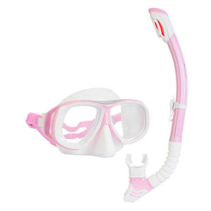 موجة جديدة عدسة الزجاج المقسى سيليكون تنورة حزام السباحة الغوص نظارات الغوص مجانا و - Product Image 4