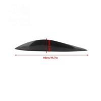 Accessoires d'intérieur en fibre de carbone véritable garniture d'autocollant de sourcil de lumière de tête pour classe C W204 C180/C200/C260/C300/C350