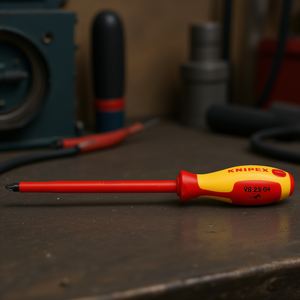 Knipex Industrial Grade Plastic Handle Pozidriv <b>Screwdriver</b> 250mm Insulated for Electricians - Product Image 3