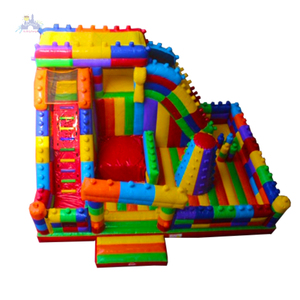 Pista de Obstáculos Inflable Colorida con Tobogán, Gran Parque Infantil Inflable para Niños, Diversión al Aire Libre, Eventos y Negocios de Alquiler - Product Image 1