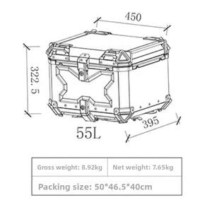 Baúl Eléctrico de Aluminio <span class=keywords><strong>para</strong></span> Motocicleta de 55L con Liberación Rápida - Suministro Directo de Fábrica - Product Image 2