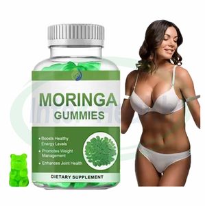 Gommes à l'extrait de feuille de <span class=keywords><strong>moringa</strong></span> Super Greens de marque privée Ausreson OEM Gommes superaliments produit amincissant Gommes de <span class=keywords><strong>moringa</strong></span> biologiques - Product Image 1