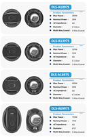 Speaker Mobil Koaksial 3 Way TS-A1397S 5 inci 13cm 320W untuk Sistem Audio Kendaraan