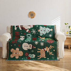 Christmas <b>Sofa</b> Cover Printed Polyester 190-230cm Washable Holiday Decoration Classic Style <b>Sofa</b> <b>Slipcover</b> - Product Image 4