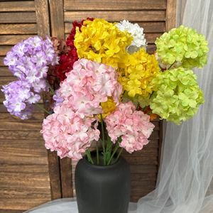 Flores Artificiales Pingping, Hortensias Miniatura de 3 Cabezas, Flores de Seda para Decoración de Bodas y Hogar - Product Image 2