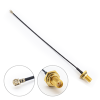 Rangkaian Kabel RF SMA Kompatibel Hotten I-P-EX, Kabel Koaksial Mikro 1.37mm 50 Ohm, Rangkaian Kabel RF SMA