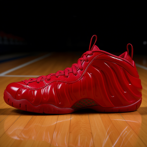 Chaussures <span class=keywords><strong>de</strong></span> <span class=keywords><strong>basket</strong></span>-ball <span class=keywords><strong>Nike</strong></span> Foamposite Pro Mid Top rouge noir unisexe pour l'été - Product Image 2