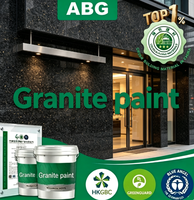 Revêtement mural en granit liquide hydrophobe stable avec texture de pierre rugueuse, revêtement en granit pour projets extérieurs résidentiels de villas