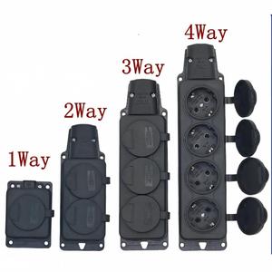 ปลั๊กไฟฟ้ากันน้ำกลางแจ้ง IP44 16A 3000W EU 2PE 3W ทองแดง 3 ช่องเสียบ มาตรฐาน CE สำหรับประเทศเยอรมนี - Product Image 3