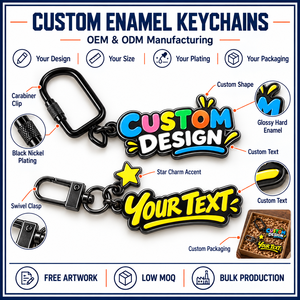 Porte-clés en PVC de forme irrégulière personnalisé avec un design de dessin animé coloré, impression UV, mousqueton léger, fabrication OEM ODM - Product Image 4