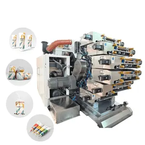 China Print Machine Printing Machine 4 Color Plastic Plastic Machine Printing For Cosmetic Tube Plastic Cup Beverage Can