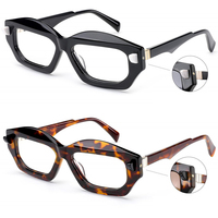 2024 plus récent acétate Prescription optique cadres fabrique Logo personnalisé luxe à la mode lunettes femmes hommes 2023 lunettes