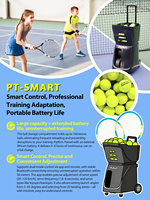 Machine à balles de tennis automatique avec contrôle par application, lanceur de padel portable pour entraînement sur terrain, robot de tir intelligent