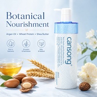 Shampoo sans sulfate Cansong, kératine, collagène, vitamine E, hydratant pour cheveux colorés, secs et abîmés, réparation, nourrissant, lissant