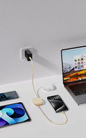 Câble de données USB-C rétractable de 3 pieds (90 cm) et 240 W, 7 longueurs, avec charge rapide pour ordinateurs et accessoires de téléphone