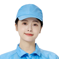 Casquette de travail antistatique unisexe, casquette de baseball électronique, chapeau de soleil à visière rigide longue pour usine sans poussière et industrie alimentaire