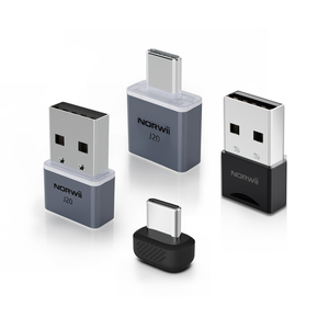 Vente en gros : Mini-agitateur de <span class=keywords><strong>souris</strong></span> USB-A USB-C portable, Plug and Play, sans pilote, sécurisé pour l'IT, pour le télétravail, empêche le mise en veille - Product Image 1