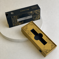 Boîte d'emballage coulissante anti-enfants pour cartouches d'huile, avec fenêtre, logo personnalisé, pour emballage jetable de 2g