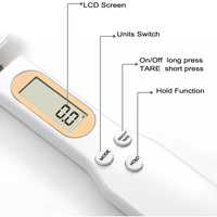 Balance de cuisine pour usage domestique 500g 300g 0.1g, balance électronique en grammes, affichage LCD, mesure du poids des aliments, cuillère-balance numérique