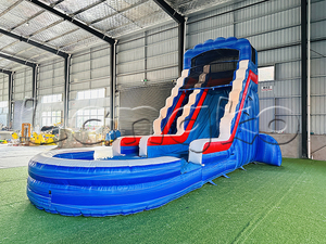 Chất lượng tốt trượt <span class=keywords><strong>Inflatable</strong></span> các nhà sản xuất không thấm nước và chống cháy trượt gonflable cho hồ bơi - Product Image 4