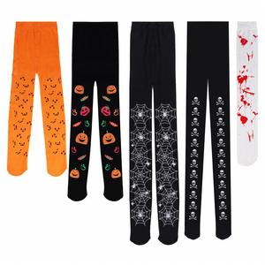 New Arrival Wholesale Cosplay Children Women's Party Wear Spider Pumpkin Pooky Halloween Novelty Tights - Product Image 1