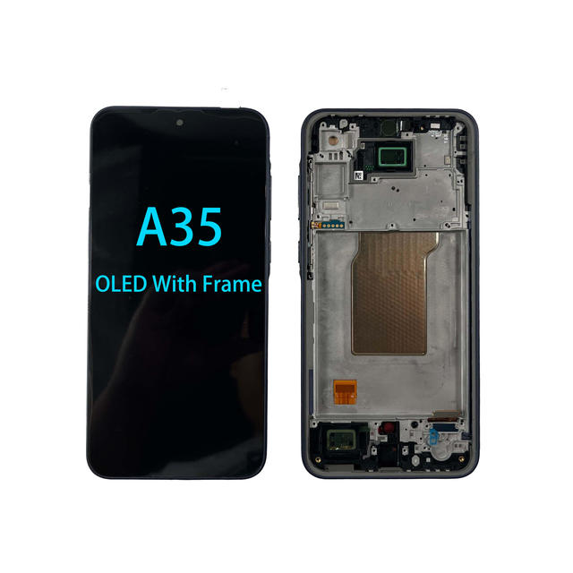 OLED LCD for Samsung Galaxy A35 OLED LCD Display Touch Screen Digitizer Assembly Replacement With Frame