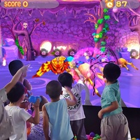 Ball Tossing Virtual 13 Juegos gratis 3D Indoor Ball Pool Throwing Ball Juegos interactivos Sistema de juego de proyección interactivo Wall