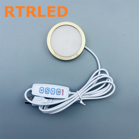 Lampe de nuit LED 3D RGB ronde avec prise USB, compatible avec les kits d'amélioration Bambu Lab A1 Mini P1S P1P X1C