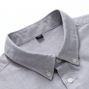 <span class=keywords><strong>Camicia</strong></span> da uomo all'ingrosso 100% in cotone <span class=keywords><strong>Oxford</strong></span> ricamato azzurro chiaro Casual a maniche lunghe Button-Down con stampa personalizzata <span class=keywords><strong>camicia</strong></span> elegante - Product Image 4