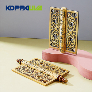 Charnières de porte en bois, rouleau réglable de luxe européen, 4 pouces, 5 pouces en laiton brossé, roulement à billes, charnières de armoire - Product Image 2