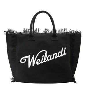 Bolso de Hombro Abierto de Lona de Gran Capacidad con Letras de Moda SANGOR para Mujer, Bolso Tote Sencillo para el Día a Día con Borla - Product Image 2