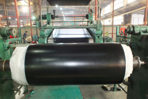 Tapis en <span class=keywords><strong>caoutchouc</strong></span> styrène-butadiène noir industriel de marque Mige fournis par l'usine, dureté 70 Shore, excellente résistance à l'abrasion, 3 mm - Product Image 3