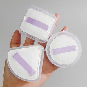 Fabrik benutzer definierte lila Farbe trocken nass Schwamm Puff rundes Dreieck quadratische Form kleines Kissen <span class=keywords><strong>Make</strong></span>-up Marshmallow Luftkissen Puff - Product Image 1