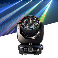 Luz Móvil Bee Eye de 7x40W 3 en 1 con Láser de Animación RGB de 8W y Anillo LED |   Luz de Escenario con Zoom Pixel y Efecto Wash Beam para Bodas
