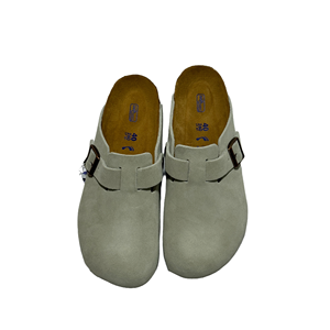 Sandalias Planas Birkenstock de Cuero Genuino de la Mejor Calidad al por Mayor, Zuecos de Cuero y Ante con Plantilla Antideslizante de Corcho - Product Image 5