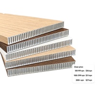 Panneau en nid d'abeille en aluminium SPC personnalisé, résistant à l'humidité, anti-déformation, ignifuge, écologique, panneau composite pour cuisine, armoire