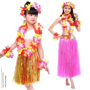 Colliers lumineux hawaïens LED, collier de fleurs lumineux, Luau, arc-en-ciel, <span class=keywords><strong>tropical</strong></span>, plage hawaïenne, fête, décorations de carnaval - Product Image 5
