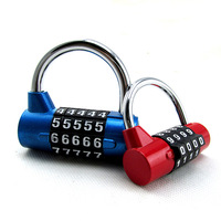 Nouveau cadenas mécanique à 5 chiffres en acier inoxydable en forme de U, noir, BBDHOME XC-0126, avec logo personnalisé, pour portes de sécurité et bagages – Vente chaude
