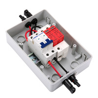 Caja Combinadora Fotovoltaica DC-AC de 1 Entrada y 1 Salida, 500V/600V/1000V, IP65, Caja de Distribución Solar