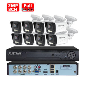 FOSVISION <span class=keywords><strong>Venta</strong></span> caliente 2MP Full Color AHD Cámara <span class=keywords><strong>KIT</strong></span> 8CH DVR <span class=keywords><strong>Seguridad</strong></span> Home System Video 1080P CCTV Cámara <span class=keywords><strong>Kit</strong></span> - Product Image 1