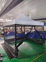 Aoxin personalizado 10x10 Gazebo dosel mosquitera puertas y ventanas para fiestas al aire libre y ferias