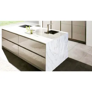 Project Stone Quartz Countertop For Apartment Kitchen Decoration Bathroom Countertop Vanity Top Artificial Stone Countertop