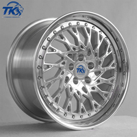 Rines Estilo Vip Dub para Autos de Exhibición, Juego de 2 Piezas de Aleación Forjada, 18 19 20 21 22 Pulgadas, Acabado Pulido con Remaches, Cóncavos Profundos para BMW