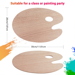 Panwenbo Artiste Porte-Pouce Plateaux <span class=keywords><strong>Palette</strong></span> <span class=keywords><strong>de</strong></span> <span class=keywords><strong>Peinture</strong></span> en Bois Plateau <span class=keywords><strong>de</strong></span> <span class=keywords><strong>Peinture</strong></span> Palettes pour <span class=keywords><strong>Peinture</strong></span> <span class=keywords><strong>Acrylique</strong></span> <span class=keywords><strong>Palette</strong></span> Art <span class=keywords><strong>Palette</strong></span> pour <span class=keywords><strong>Peinture</strong></span> - Product Image 3