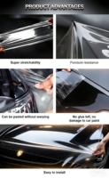 Película Protectora de Pintura para Automóviles 3M Protex USA con Nano Recubrimiento de TPU de 7.5MIL, Antiarañazos, Transparente, Autoregenerable Instantáneamente