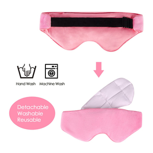 Maschera per Occhi Pesante con Perline di Vetro, Riscaldabile e Congelabile, con Perline di Silice, Cinturino Regolabile, Morbida e Traspirante, con Motivo <span class=keywords><strong>Gatto</strong></span> - Product Image 3