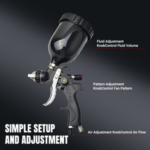<span class=keywords><strong>Pistolet</strong></span> de pulvérisation HVLP professionnel, buse en acier de 1,4/1,7/2,0 mm, <span class=keywords><strong>pistolet</strong></span> de pulvérisation portable à gravité, kit de <span class=keywords><strong>peinture</strong></span> DIY, <span class=keywords><strong>peinture</strong></span> pour la maison et la voiture - Product Image 3