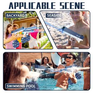 Grosir mainan pistol air tekanan tinggi 2025 pistol air elektrik dengan lampu - Product Image 5