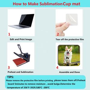 Sublimation <b>Coasters</b> Custom Printing Logo MDF Wooden Round Square <b>Cork</b> <b>Coasters</b> for Drinks Blank Wood <b>Coasters</b> - Product Image 4