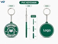 Porte-clés personnalisé en caoutchouc PVC souple 2D 3D, personnage de dessin animé mignon en silicone, souvenir d'entreprise, cadeau promotionnel, porte-clés